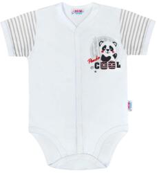 NEW BABY Baba teljes hosszában patentos rövid ujjú body New Baby Panda - babyboxstore