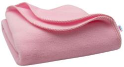 NEW BABY Gyerek fleece takaró New Baby 100x75 rózsaszín csíkos - babyboxstore