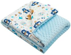 NEW BABY Gyermek pléd Minky New Baby Maci kék 80x102 cm - babyboxstore - 10 640 Ft