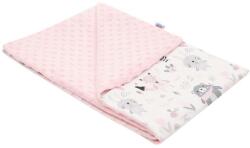 NEW BABY Gyermek pléd Minky New Baby Maci rózsaszín 80x102 cm - babyboxstore - 9 700 Ft