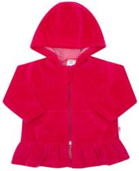 NEW BABY Plüss kapucnis pulóver New Baby Baby sötét rózsaszín - babyboxstore - 7 400 Ft