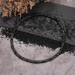 Elegance Amarillisz mágneses nemesacél nyaklánc különleges fekete fazonban (NYA - 455871-fekete)