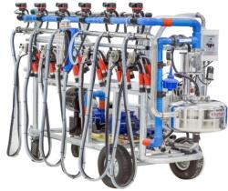 Kurtsan Instalație de muls vaci mobilă cu 6 posturi cu pulsatoare pneumatice (FERMR01301KUR)