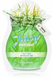 Holika Holika Juicy Mask Sheet Tea Tree arcmaszk a pattanásos bőr hibáira 20 ml