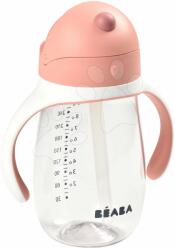 Beaba Tanuló ivó palack Bidon Beaba Learning Cup 2in1 Old Pink 300 ml szívószállal rózsaszín 8 hó-tól (BE913480)