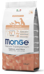 Monge All Breeds Puppy & Junior Salmon and Rice 2x15kg kutyatáp