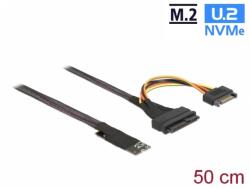 Delock Adaptor M. 2 Key M la U. 2 SFF-8639 NVMe + cablu 0.5m, Delock 62984 (62984)