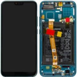 Huawei 02351YDB Gyári Huawei Honor 10 zöld LCD kijelző érintővel, kerettel előlap + akkumulátor (02351YDB)