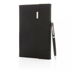 Swiss Peak Set Agenda A5 si Pix, 160 pagini, Swiss Peak, 20IAN391, Poliuretan, Otel, Negru (EVE08-P772-921)