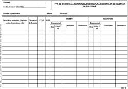  Fisa de evidenta a obiectelor de inventar in folosinta A4