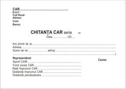  Chitantier A6 CAR IFN 3 exemplare