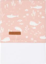 Little Dutch Cearsaf din bumbac - 110 x 140 cm - Ocean Pink - Little Dutch