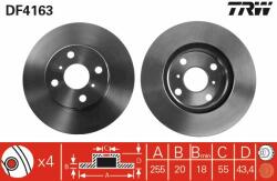 TRW Disc frana TRW DF4163 (DF4163) - automobilus