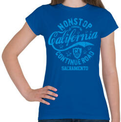printfashion CALIFORNIA SACRAMENTO - Női póló - Királykék (4870245)