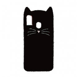 Husa silicon pisica Samsung A51, Negru