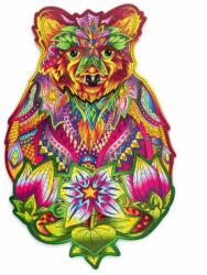 Wood Trick Puzzle colorat din lemn - urs