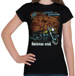 printfashion Harley Davidson Vintage - Női póló - Fekete (4857885)