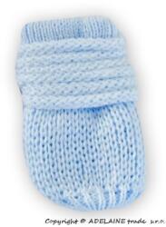 Baby Nellys Mănuși tricotate de iarnă bebeluși BABY NELLYS - albastru deschis