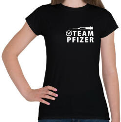 printfashion Pfizer Team - Női póló - Fekete (4888850)