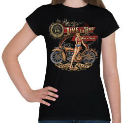 printfashion classic vintage - Női póló - Fekete (4870226)
