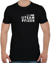 printfashion Pfizer Team - Férfi póló - Fekete (4888666)
