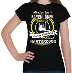 printfashion Csak nyugi raktáros vagyok 02 - Női póló - Fekete (4877516)