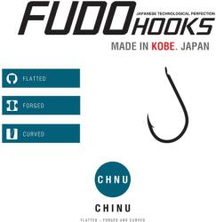 FUDO Hooks Carlige FUDO Chinu (CHNU-TF) nr. 1/0, BN-Black Nickel, 8 buc. /plic (1007-1/0)