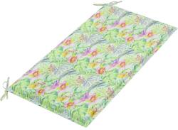 vidaXL Pernă bancă de grădină model frunze, 100x50x3 cm, textil oxford (314077)