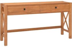 vidaXL Birou cu 2 sertare, 140x40x75 cm, lemn de tec (325265)