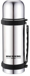 Hausberg Termos Hausberg, 750 ml, capac cana, sistem anti-alunecare, inox, Silver (HB-H1458)