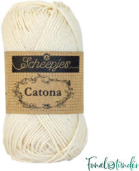 Scheepjes Catona 130 Old Lace - csipkefehér pamut fonal