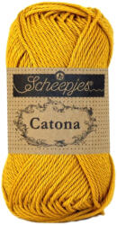 Scheepjes Catona 249 Saffron - sáfrány sárga pamut fonal