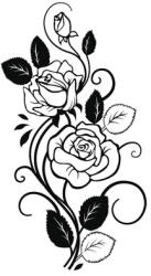 Sticker trandafiri PT5109 105x53 cm