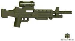 LEGO® Alkatrészek (Pick a Brick) Katonai zöld M249 Squad Automatic Weapon géppuska CBR413