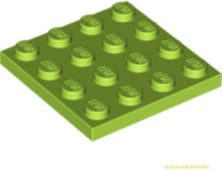 LEGO® Alkatrészek (Pick a Brick) Lime színű 4X4 Lapos Elem 4504850