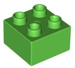 LEGO® Alkatrészek (Pick a Brick) Élénk Zöld 2x2 DUPLO Kocka Elem 4168579