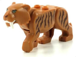 LEGO® Alkatrészek (Pick a Brick) Kardfogú tigris - Világossárga szemek, hosszú fog és vöröses barna csíkok bb787c03pb01