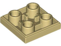 LEGO® Alkatrészek (Pick a Brick) Bézs 2x2 Fordított Csempe 6013081