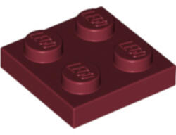 LEGO® Alkatrészek (Pick a Brick) Sötét piros 2X2 Lapos Elem 4585479