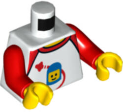 LEGO® Alkatrészek (Pick a Brick) Fehér Minifigura Felsőrész Klasszikus Space Festéssel 6153139