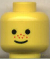 LEGO® Alkatrészek (Pick a Brick) Sárga Szeplős fej 3626bpx12403