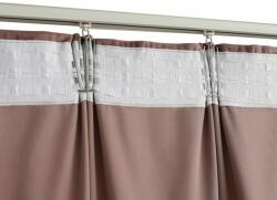  Draperii opace 2 buc. roz antichizat 140x245 cm catifea cârlige (134526)