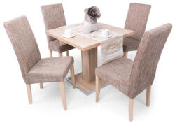 Divian Cocktail asztal Berta székkel - 4 személyes étkezőgarnitúra