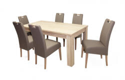 Divian Atos asztal Atos székkel - 6 személyes étkezőgarnitúra