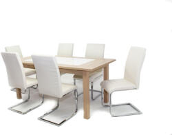 SzD Stella asztal Boston székkel - 6 személyes étkezőgarnitúra