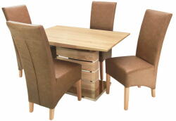 Divian Pilat szék Claudia asztallal - 4 személyes étkezőgarnitúra