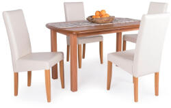 Divian Dante asztal Berta székkel - 4 személyes étkezőgarnitúra