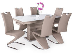 Divian Lord szék Flóra plusz asztallal - 6 személyes étkezőgarnitúra