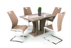 Divian Bella asztal Adél székkel - 4 személyes étkezőgarnitúra