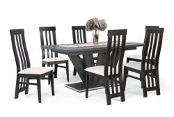 Divian Dorka asztal Lara székkel - 6 személyes étkezőgarnitúra